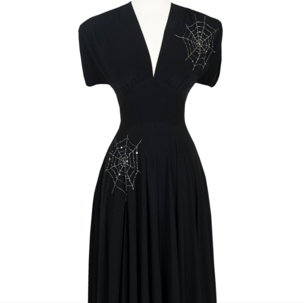 NWT 14 Trashy Diva Charlotte's web Dress Spiderwed Embroidery